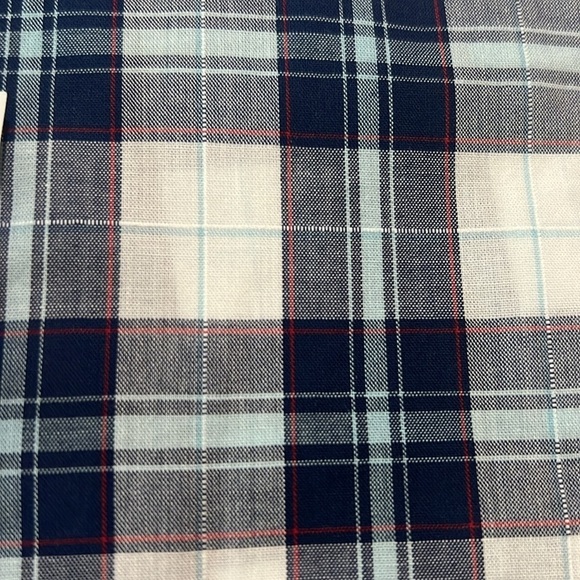 UNTUCKit Women's Sorbo Plaid Button Up Long Sleeve Blue/White Shirt‎ Size S - Picture 11 of 11